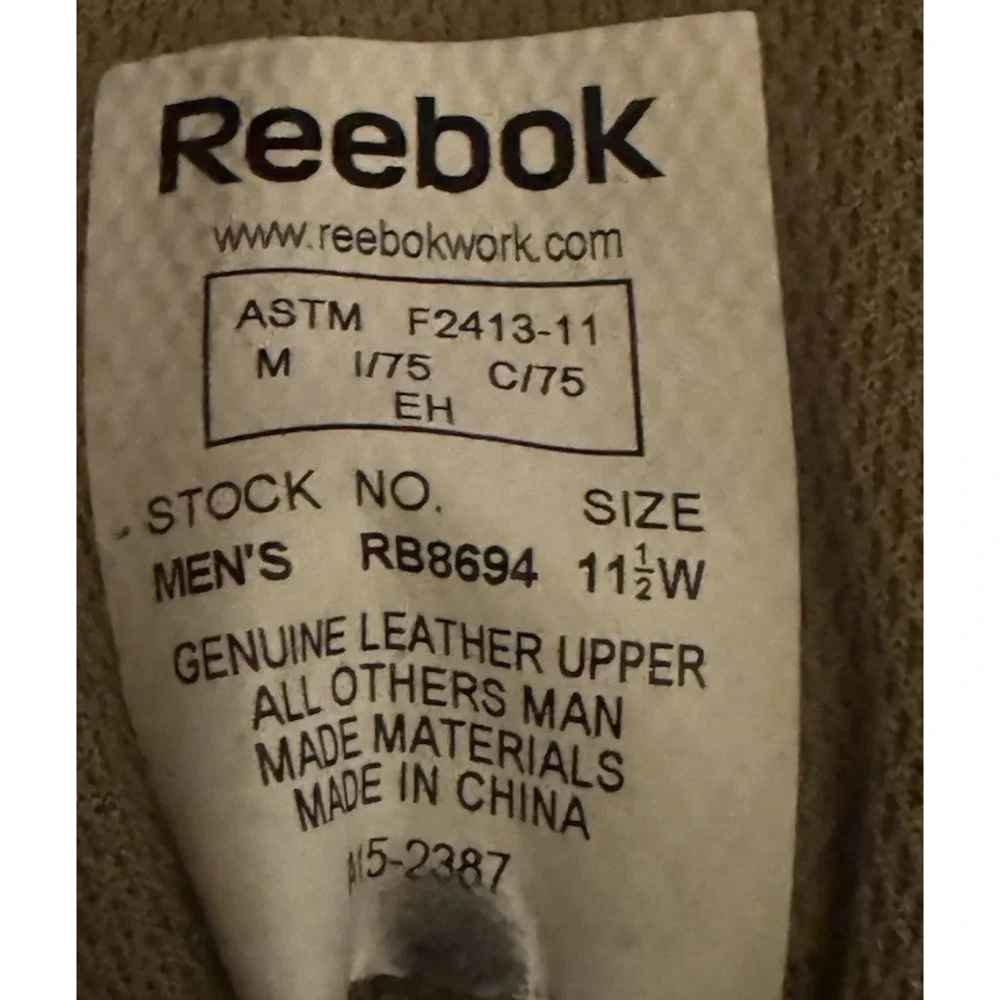 Reebok Stealth Rapid Response Tactical Boot 11.5 W Combat RB8694 Safety Toe $174